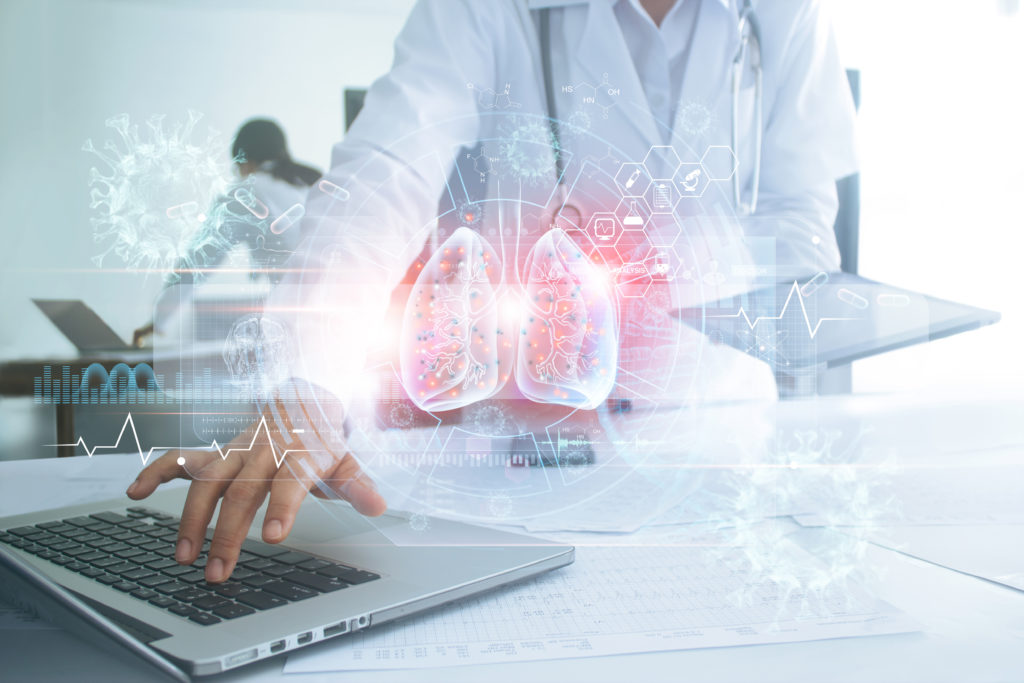 Healthcare,And,Medicine,,Covid-19,,Doctor,Use,Laptop,And,Diagnose,Virtual